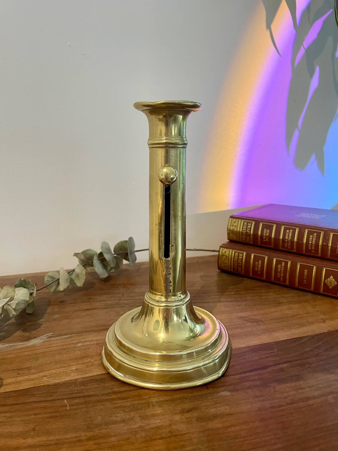 Vintage brass candle holder