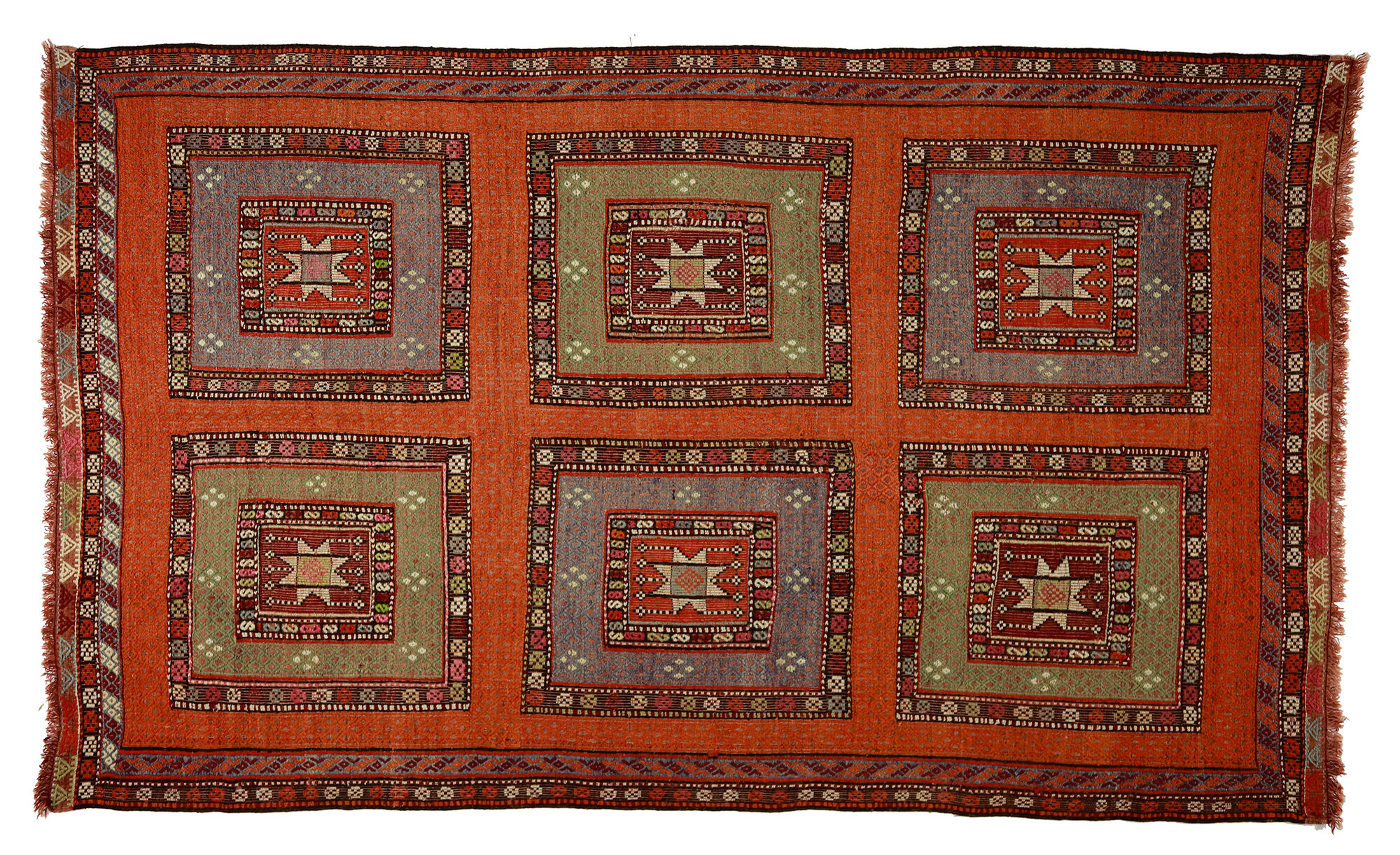 Anatolian handmade kilim rug 315 cm x 184 cm