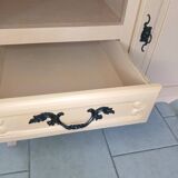 Peach-coloured TV unit