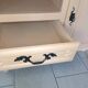 Peach-coloured TV unit