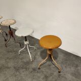 Vintage industrial stools, set of 4