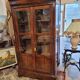 Vitrine restauration en acajou