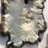 Dark brown rabbit skin