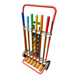 Vintage wooden croquet game