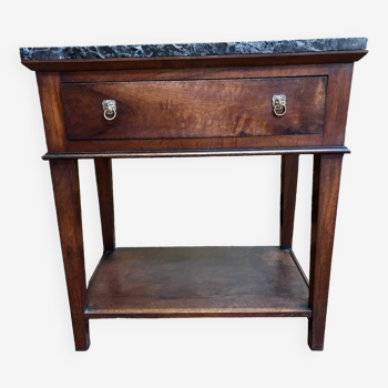 Empire period console in walnut