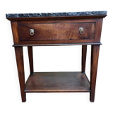 Empire period console in walnut