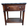 Empire period console in walnut