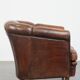 Fauteuil club vintage en cuir de mouton