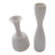 Group of 6 white and grey Midcentury Modern vessels Rörstrand Sweden 1950
