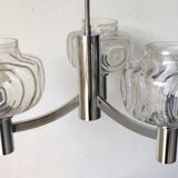 Chrome chandelier from the 70s
