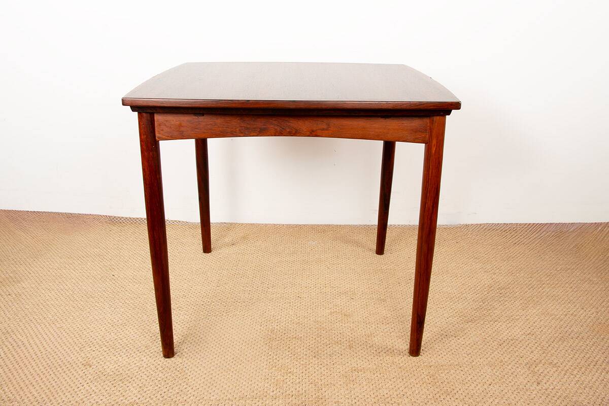 Danish extendable and reversible table, games or meals, rosewood 1960.