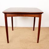 Danish extendable and reversible table, games or meals, rosewood 1960.