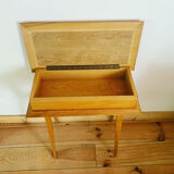 Vintage inlaid wood worker