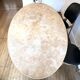 Oval dining table in travertine – 160 cm – Very good condition