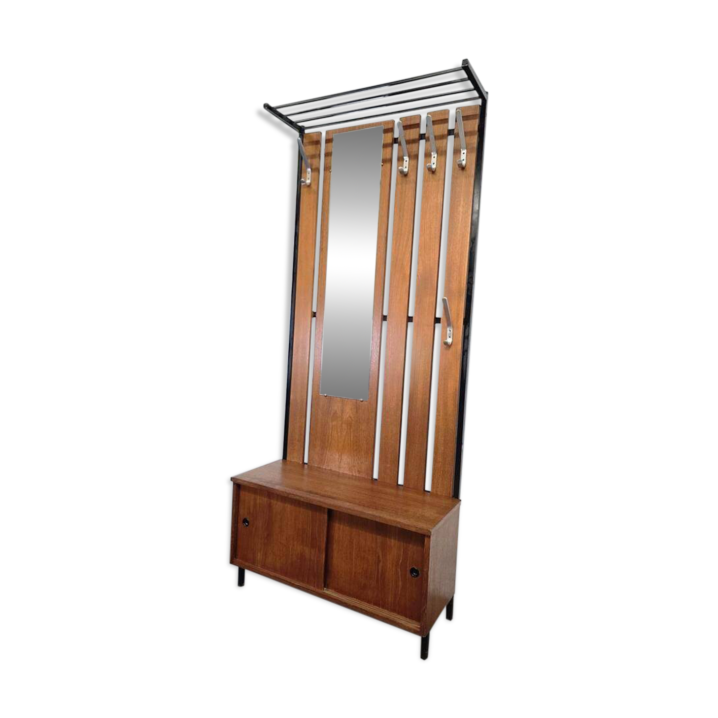 Vintage portemanteau sur pied haut / portemanteau de sol