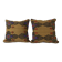Set of 2 vintage kilim cushion covers 46x46 cm