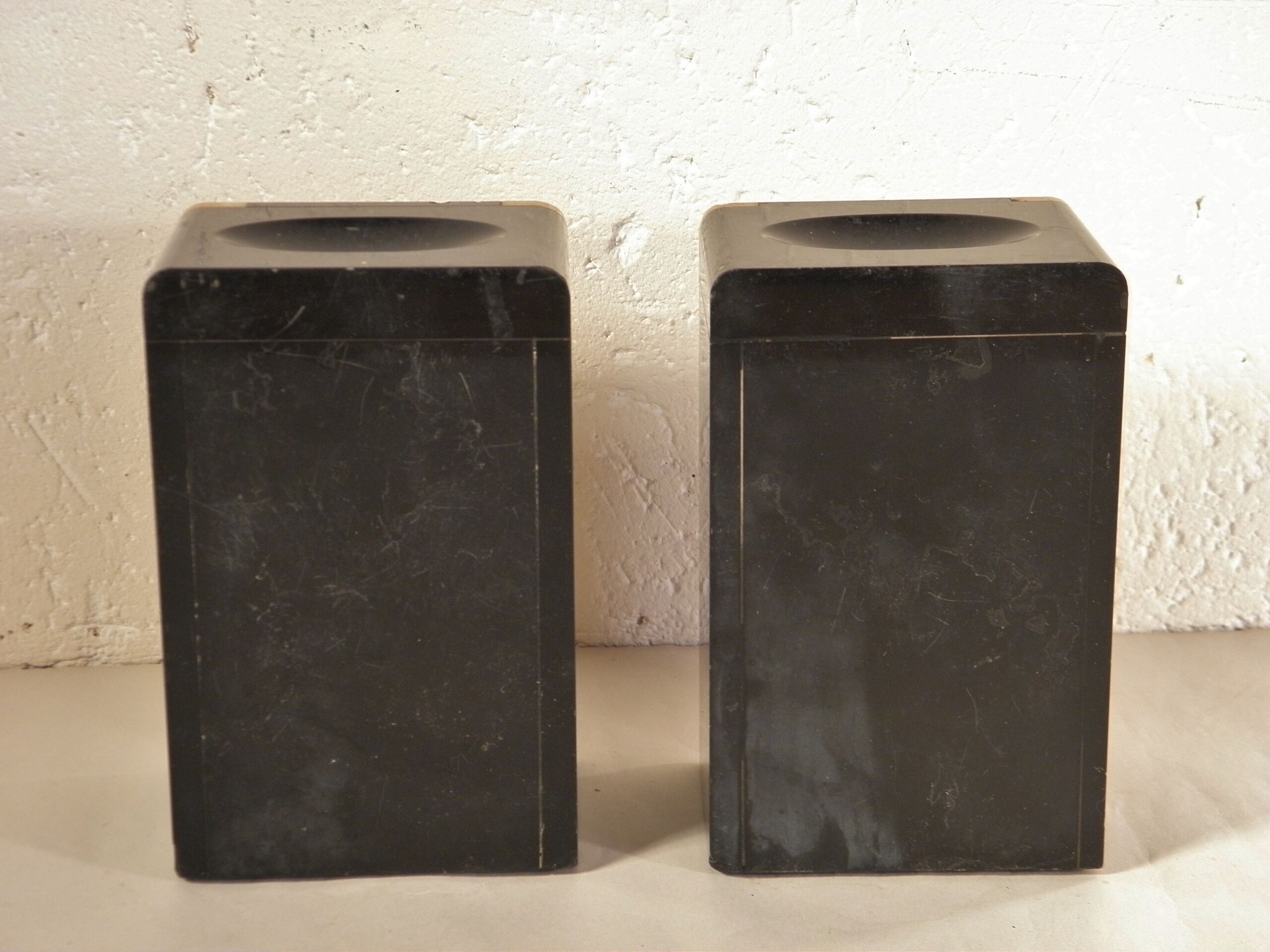 Art deco marble bookends