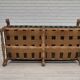 1960s, Danish 2 seater sofa, original condition, furniture wool fabric, solid oak wood.