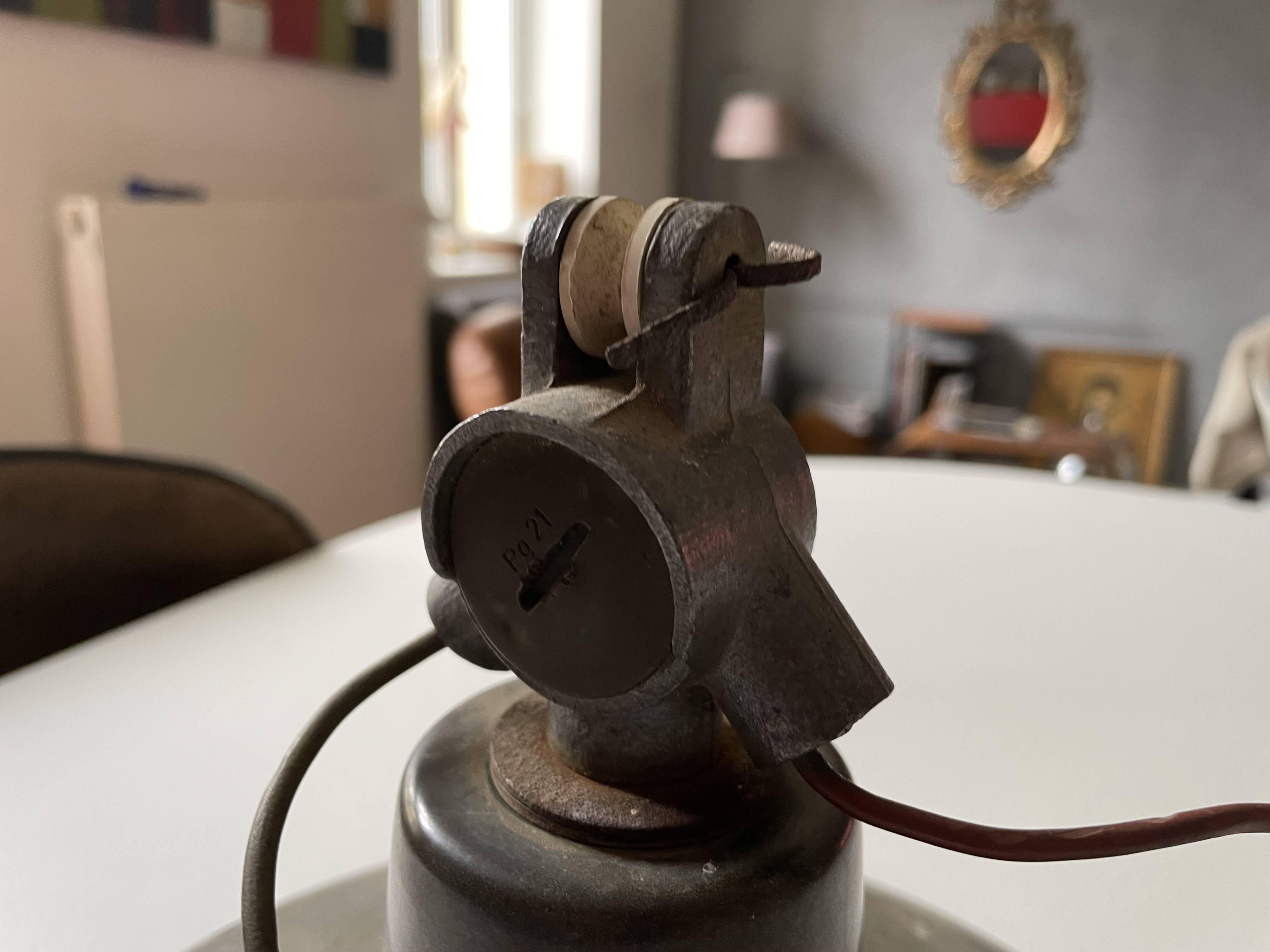 Industrial pendant light from the 50s