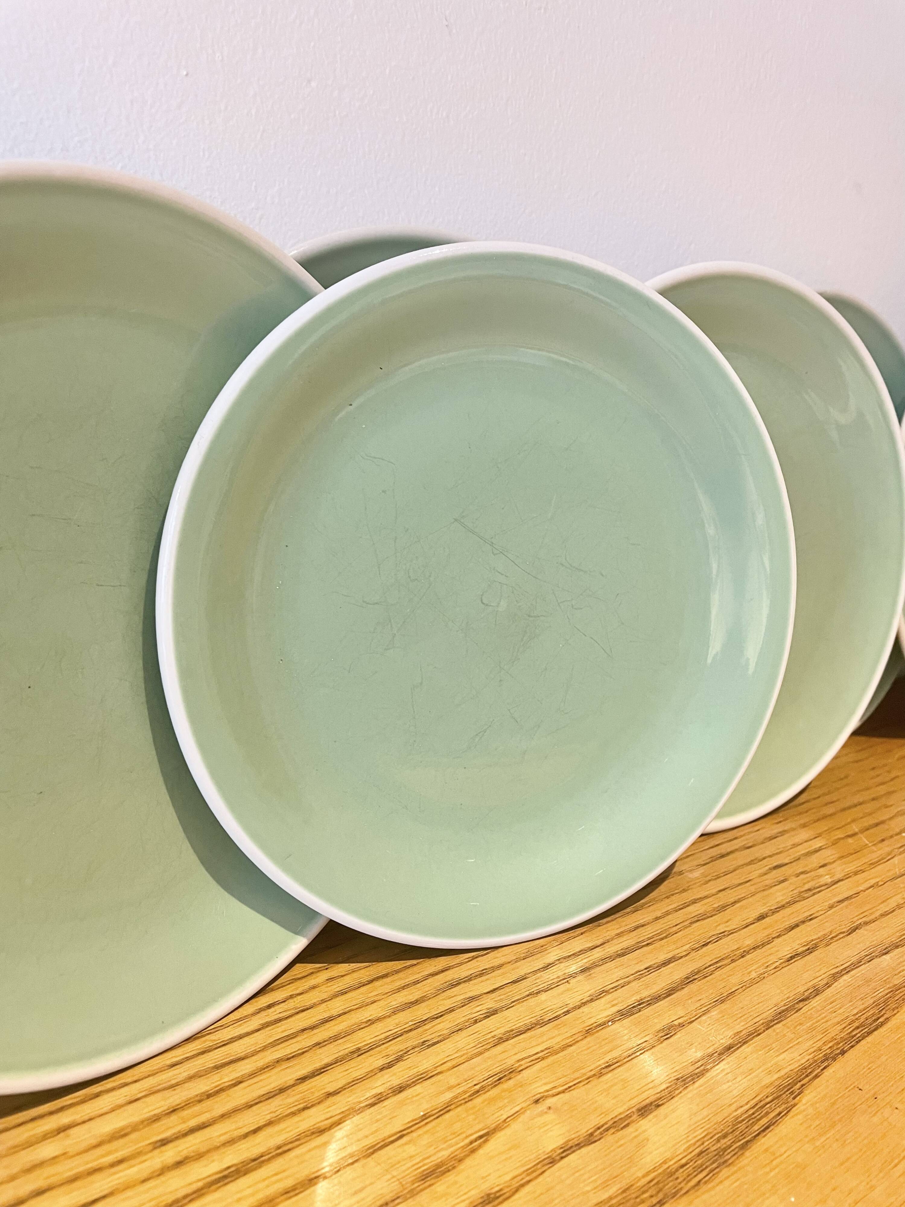 Service of 10 Rössler dessert plates