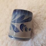 Pichet et 8 chopes signées Anne Ehret en grès d'Alsace