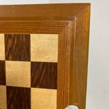 Wooden chess and backgammon set