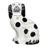Chien de cheminée vintage en céramique Staffordshire Spaniel Figurine de cheminée