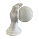 Vintage hand-shaped wall lamp in white ceramic
