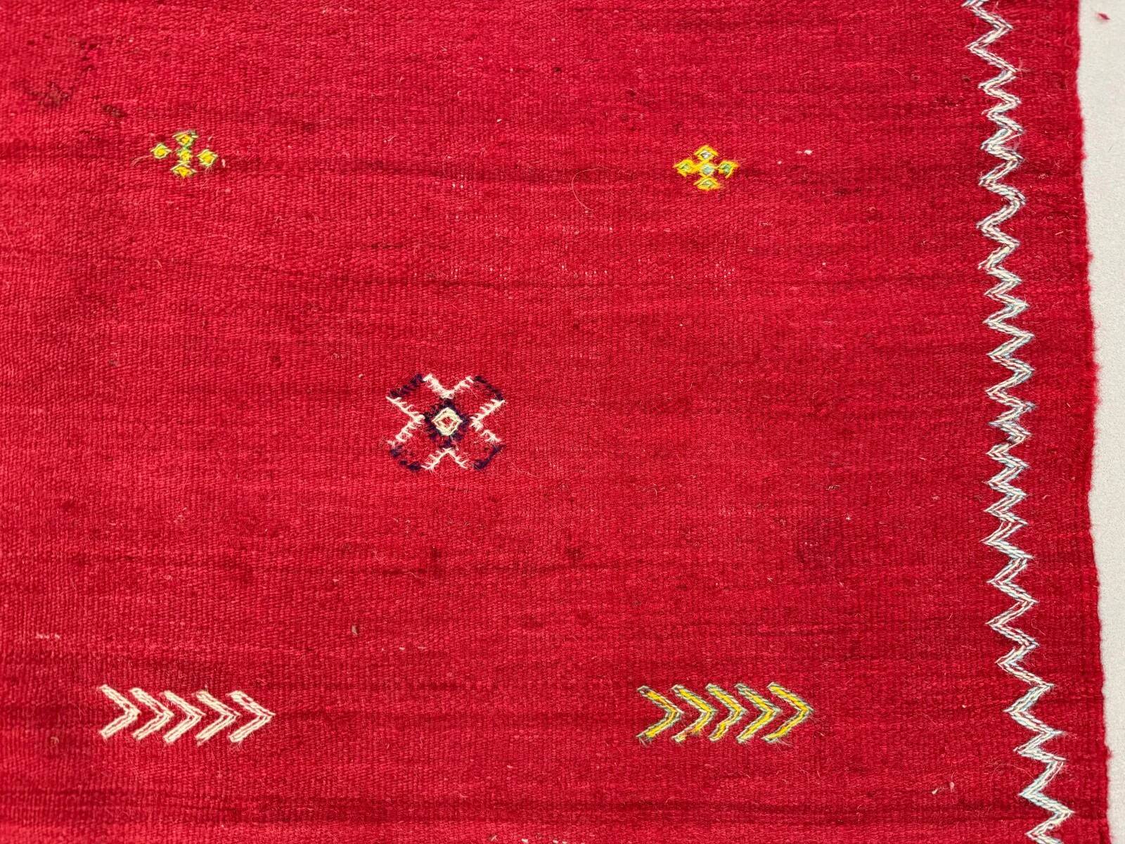 Vintage Moroccan square kilim 108x104 cm kelim wool rug medium 2527