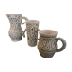 Series of 3 ceramics by Jean Austruy Vallauris 60s