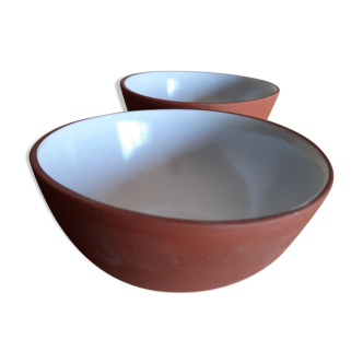 2 large ceramic bowls