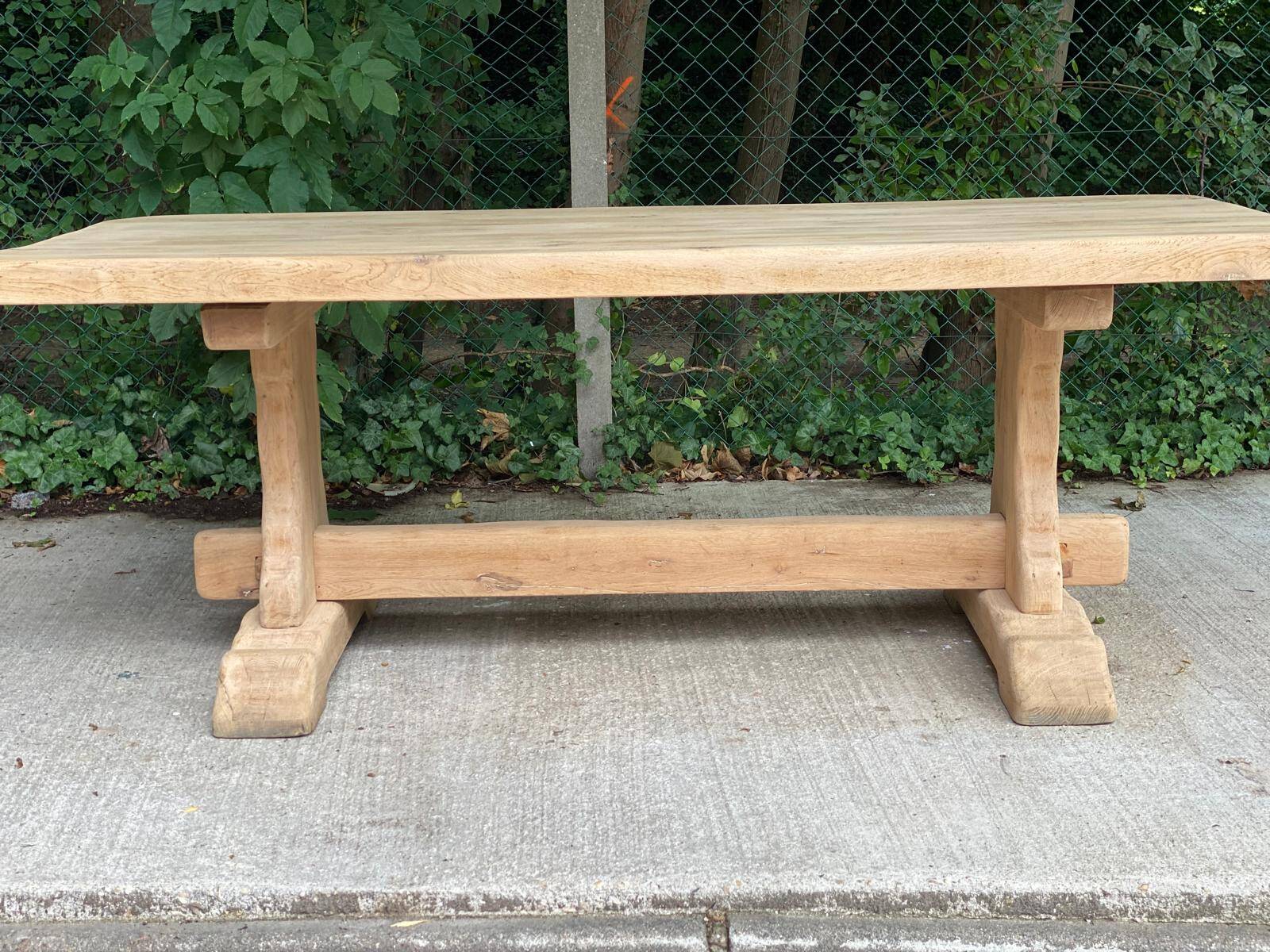 19th century solid oak monastery farmhouse dining table 200cm