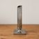 Soliflore or vintage candle holder in silver-plated metal – Fluted column on a square base