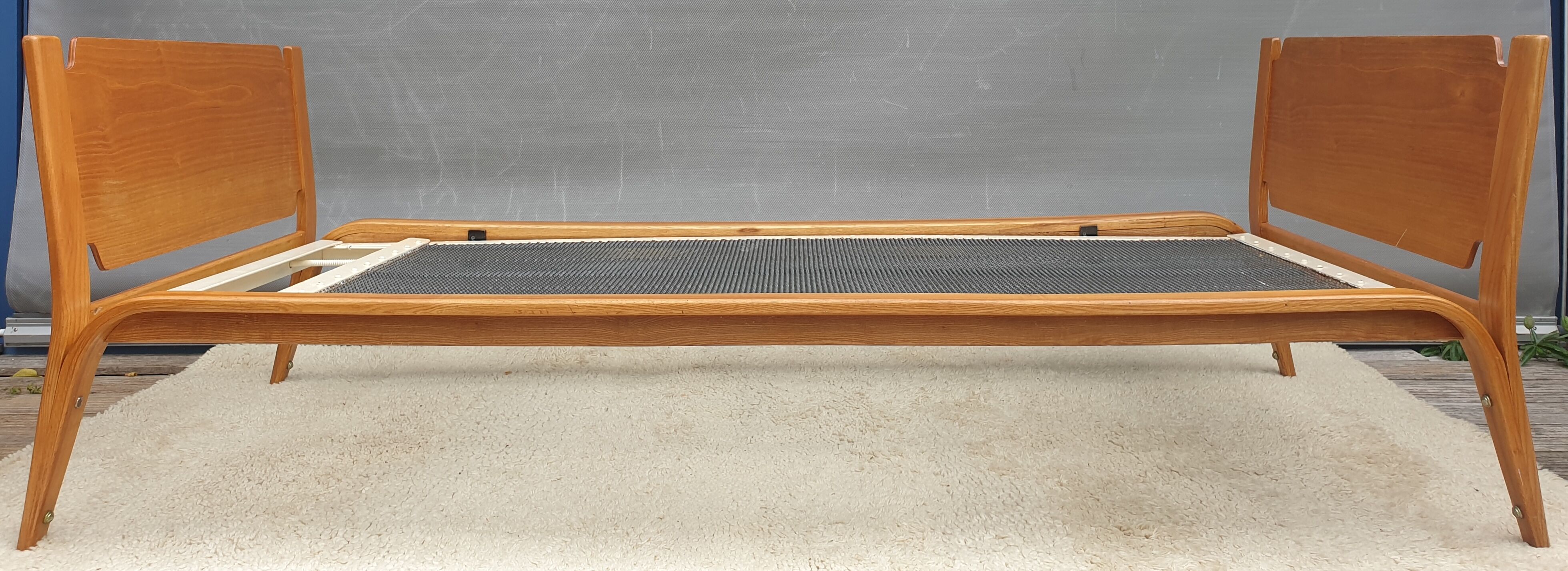 Bow Wood bed 190x80 Daybed Steiner 1950