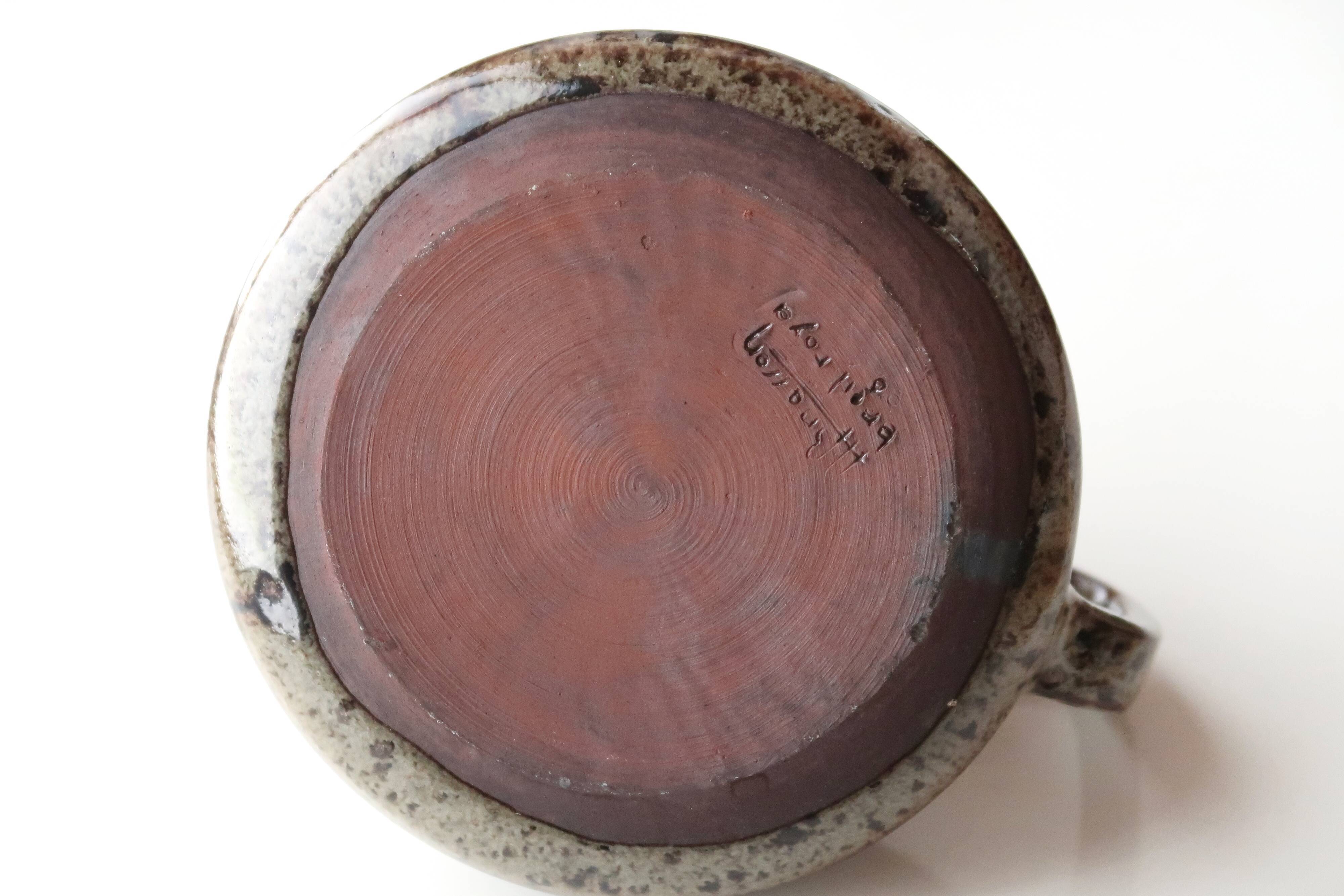 Ceramic teapot by Alain Bresson, 60s