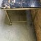 Brass and marble coffee table