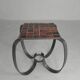 Table basse brutaliste, table carrelée avec 36 carreaux, années 1950