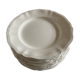 Set of 12 ivory plates with Sarreguemines