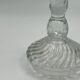Bougeoir vintage en verre pressé torsadé