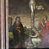 Christ on the cross, oil on copper, 17th century