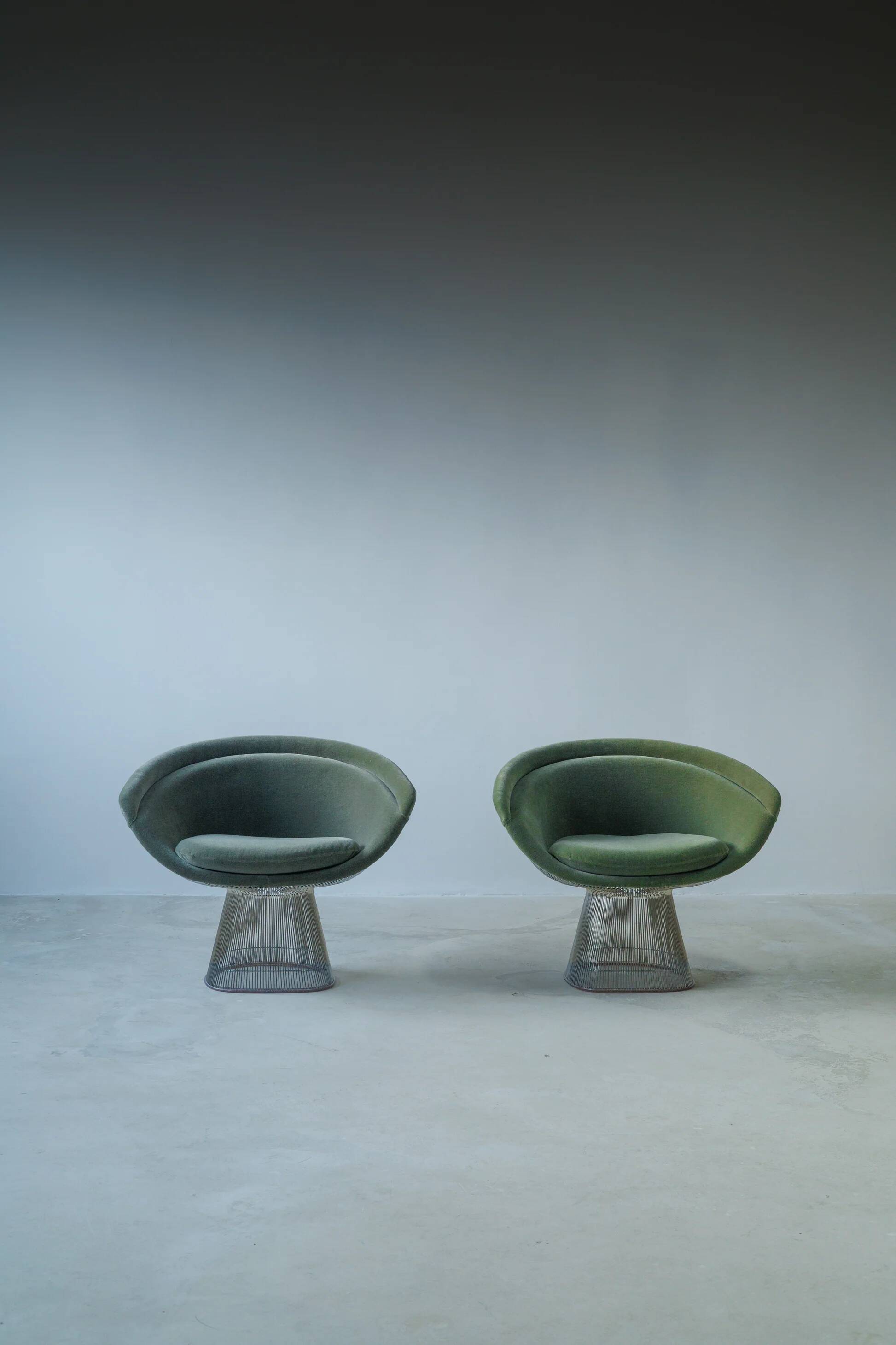 Ensemble de 2 fauteuils lounge Platner par Warren Platner pour Knoll