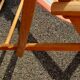 Chaise longue, chilienne vintage ton orangé