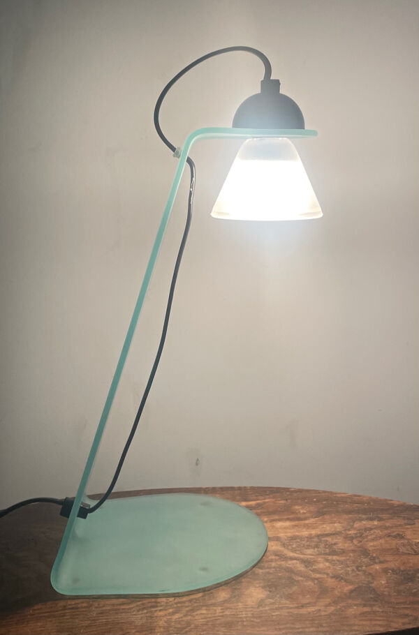 Lampe en verre Habitat vintage