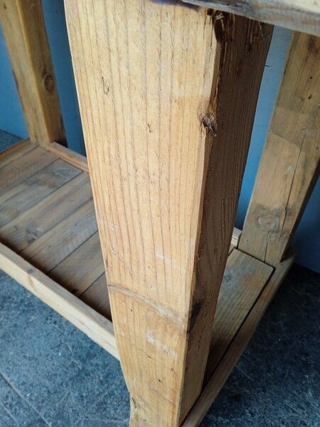 Workbench 100cm old solid wood