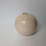 Cracked ceramic ball vase