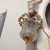 Glass and brass hanging