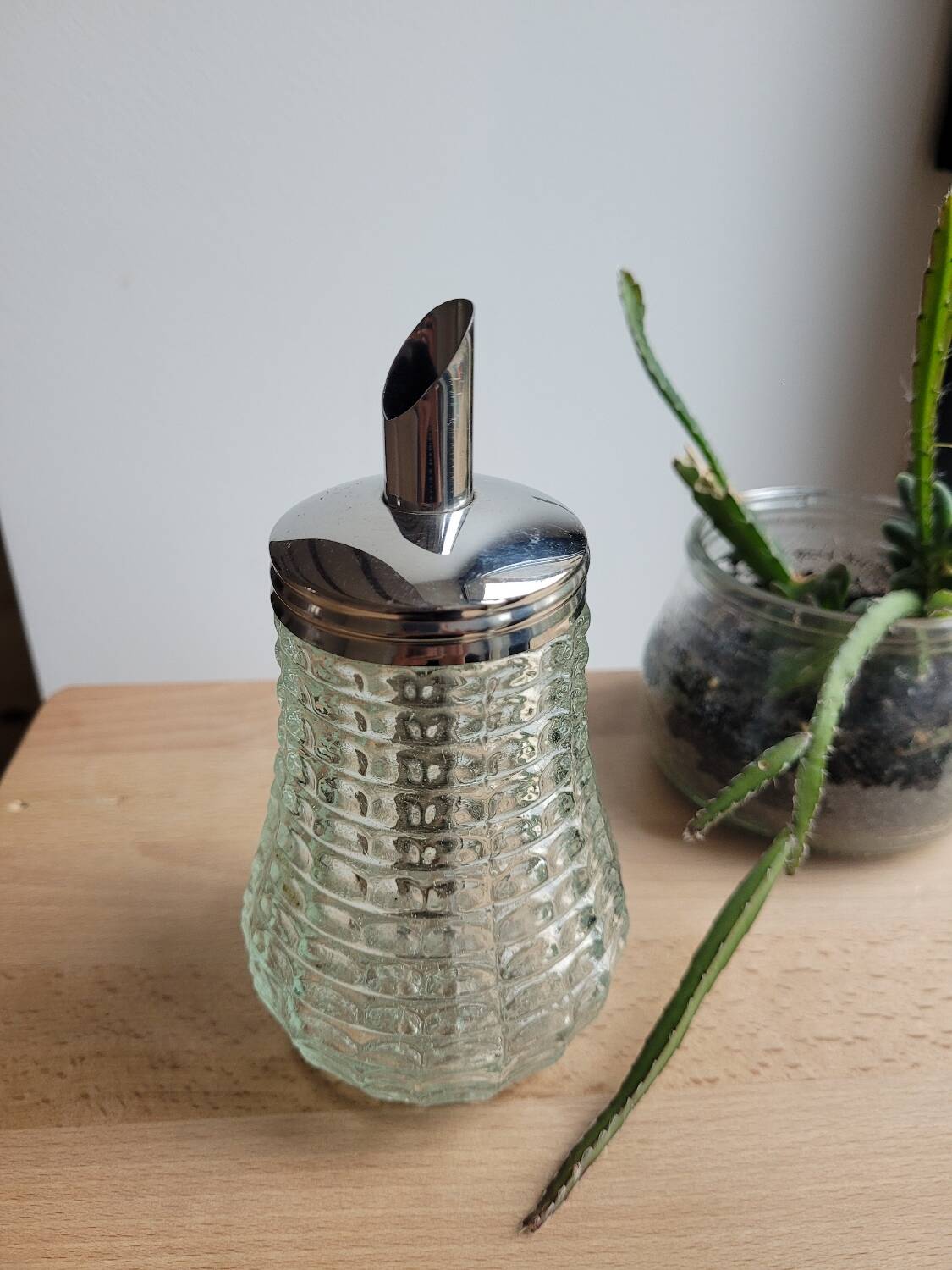 Grace vintage glass sugar bowl