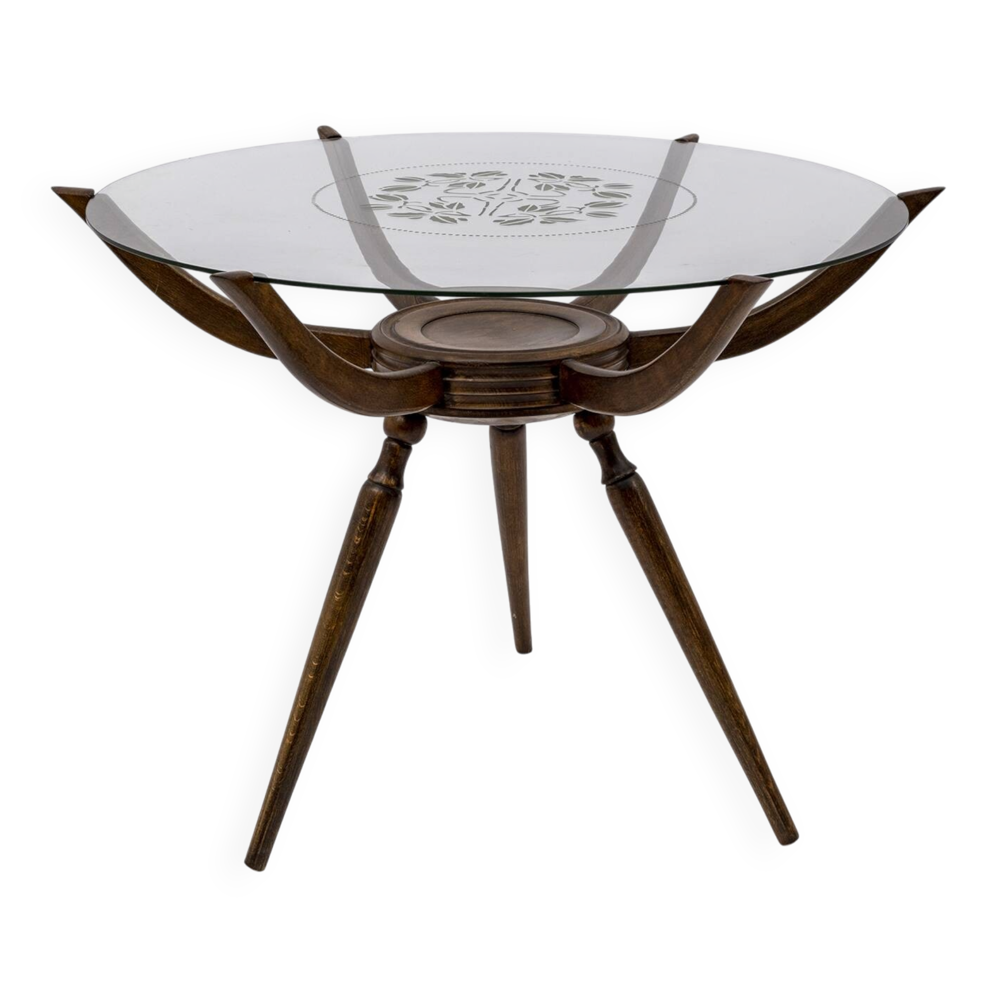 Carlo De Carli Mid-Century Modern Italian "Spider" Coffee Table, 1950