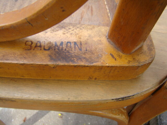 Pair of antique bistro chairs