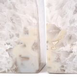 Agate bookends, Geode 60s